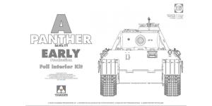 WWII German Tank  Sd.Kfz.171 Panther A early production w/ full interior kit 1/35