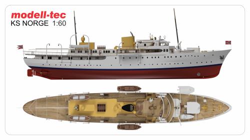 NORGE ''The Ship of King of Norway'' 133 cm - full inside details 1/60