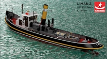Liman II, Tugboat, incl. Led set. RC Ready - 100 cm 1/20