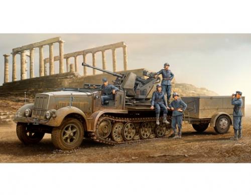 German 3.7cm Flak 37 Auf Selbstfahrlafette (Sd.Kfz. 7/2 Early version) with Sd.Anhänger 52 1/35