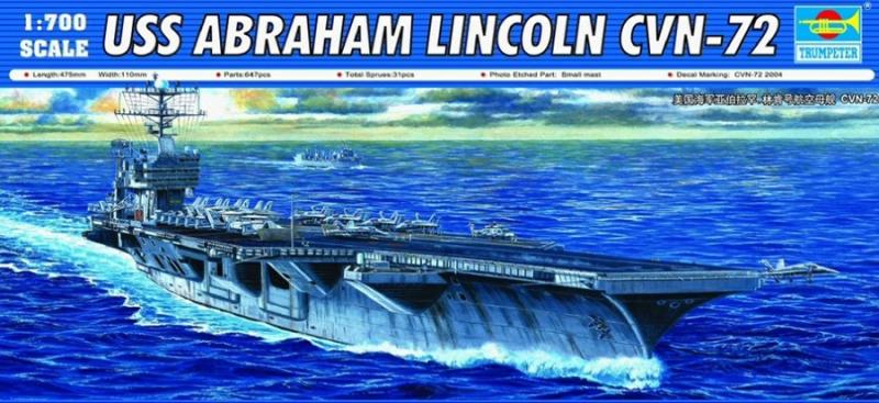 USS Abraham Lincoln CVN-72 1/700