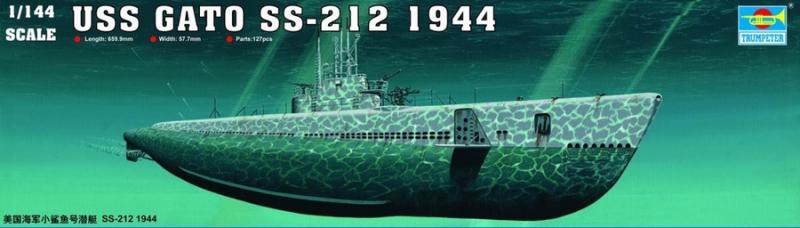USS Gato Ss-212 1944 1/144