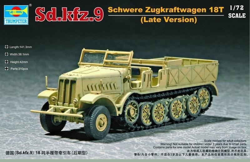 Sd.Kfz.9 Schwere Zugkraftwagen 18T F3 1/72