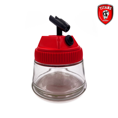 Cleaning pot for airbrushes