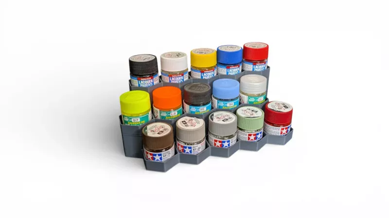 Ultimate Interlocking Paint Station for 10ml pots (Tamiya/Mr Hobby/Lifecolour Paints)