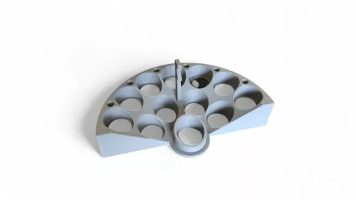 Ultimate Crescent Paint Station for Citadel Paints with Lid Holder