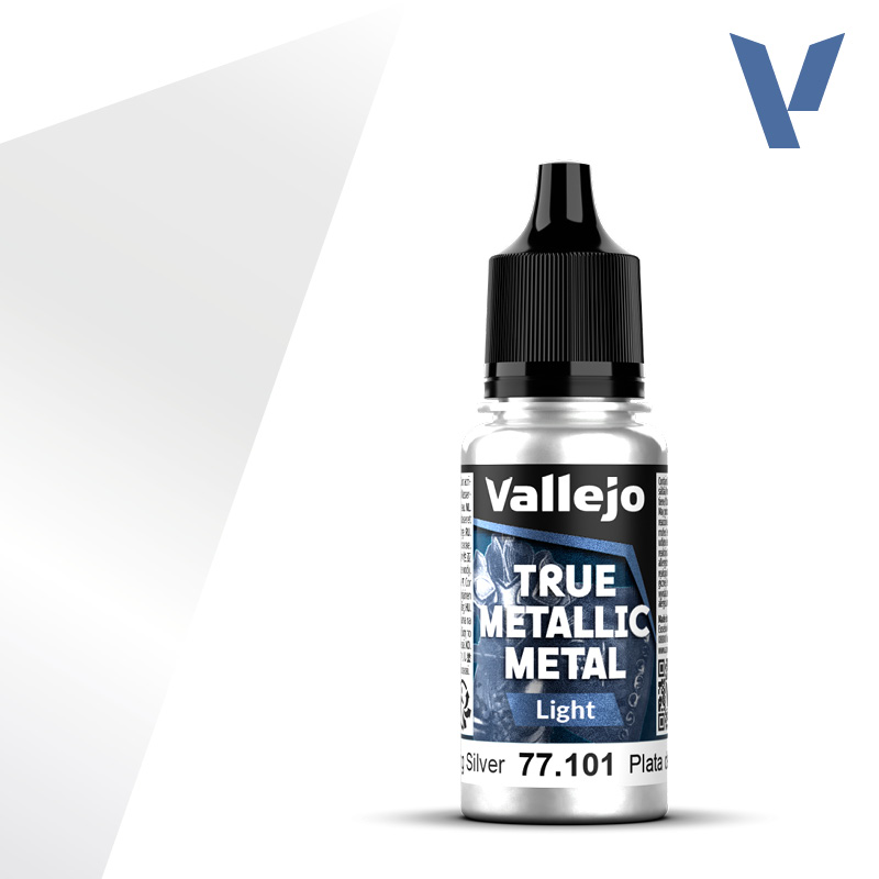Vallejo True Metallic Metal: Sterling Silver (Light) (18ml)