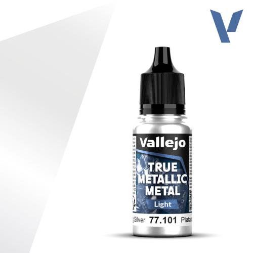 Vallejo True Metallic Metal: Sterling Silver (Light) (18ml)