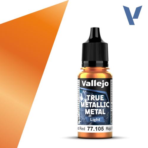 Vallejo True Metallic Metal: Forged Red (Light) (18ml)