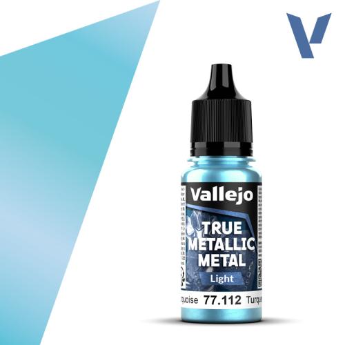 Vallejo True Metallic Metal: Hydra Turquoise (Light) (18ml)