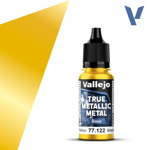 Vallejo True Metallic Metal: Radiant Yellow (Base) (18ml)