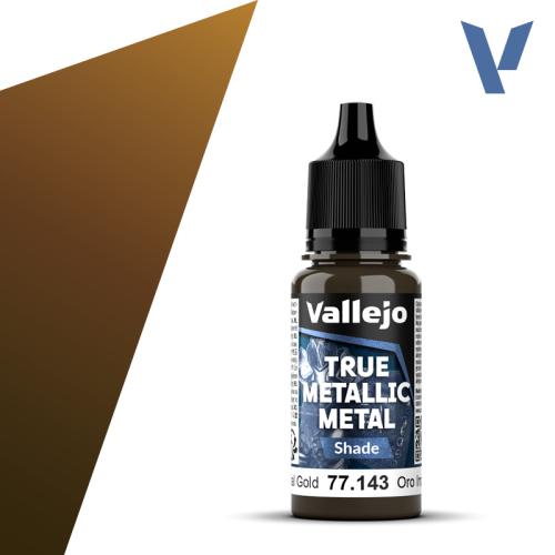 Vallejo True Metallic Metal: Imperial Gold (Shade) (18ml)