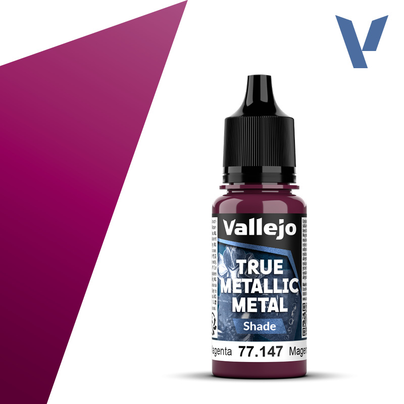 Vallejo True Metallic Metal: Crimson Magenta (Shade) (18ml)