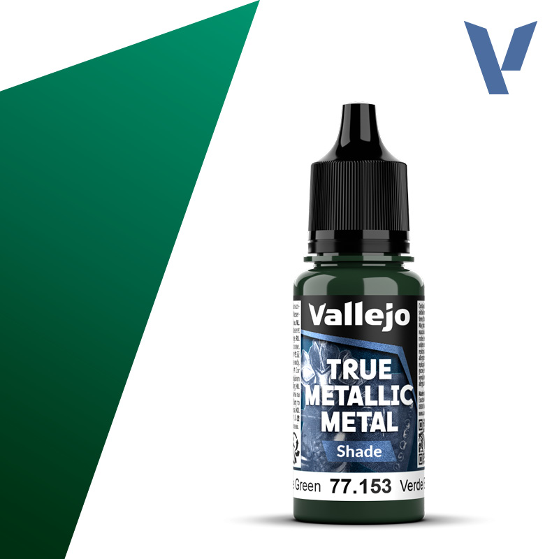 Vallejo True Metallic Metal: Beetle Green (Shade) (18ml)