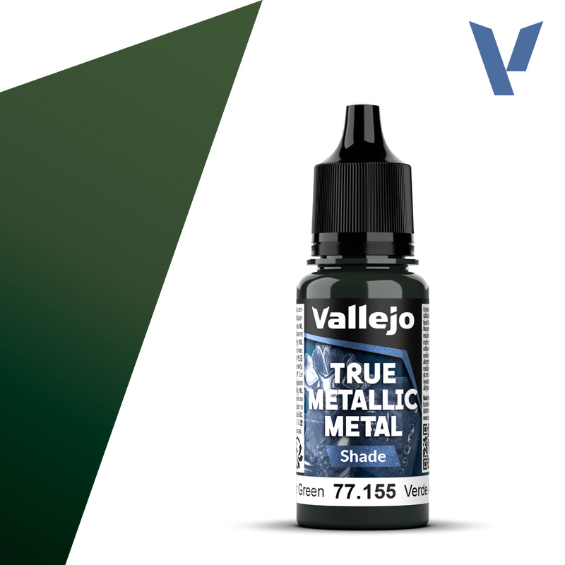 Vallejo True Metallic Metal: Amber Green (Shade) (18ml)