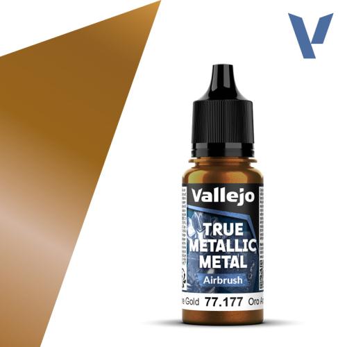 Vallejo True Metallic Metal: Arcane Gold (Airbrush) (18ml)