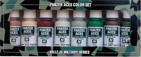 Vallejo Panzer Aces Set - Nº6 (Skintones, camouflage...)