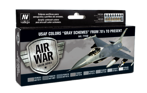 USAF Colors "Gray Schemes" from 70s to present (x8)