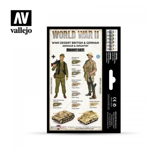 WWII Desert British & German Armour & Infantry