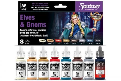 FANTASY COLOR SERIES ELVES & GNOMES (x8)
