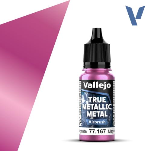 Vallejo True Metallic Metal: Crimson Magenta (Airbrush) (18ml)