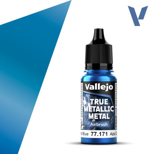 Vallejo True Metallic Metal: Sapphire Blue (Airbrush) (18ml)