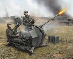 German Anti-Aircraft Gun with Crew - SNAP 1/72