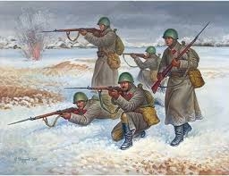 Soviet Infantry (Winter Unif.) - SNAP 1/72