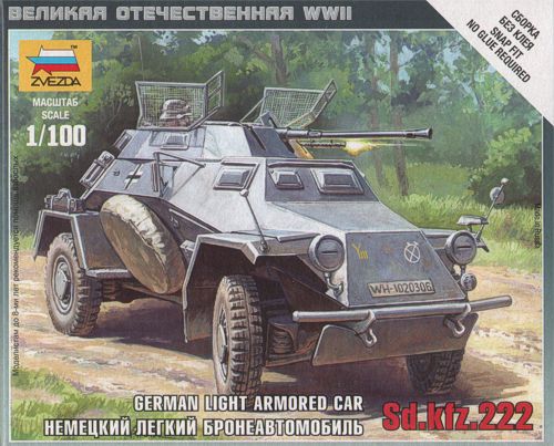 German Light Armored Car Sd.Kfz.222 1/100