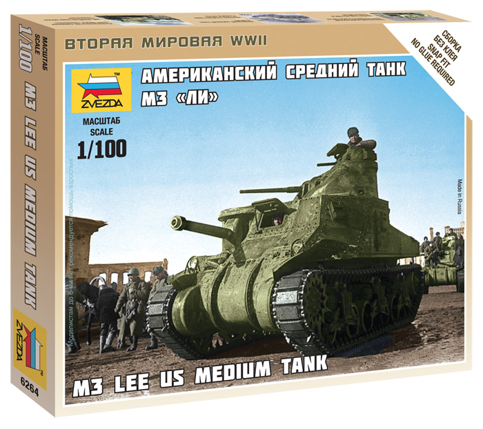M3 Lee US Medium Tank 1/100