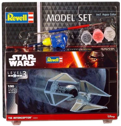 TIE INTERCEPTOR 1/90 Model Set