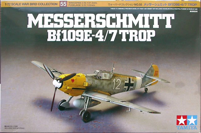 MESSERSCHMITT BF109E-4/7 TROP 1/72