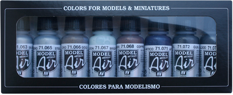 Metallic Colors VALLEJO VAL71176   Model Air Set 