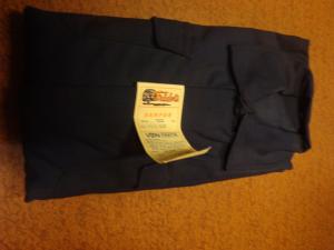 Nya blå bomullsoveraller stl 54