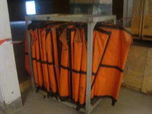 Oljeläns med ställning i rostfritt 25m