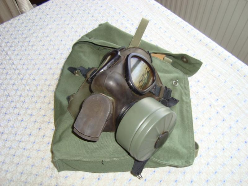 Gasmask komplett med väska o filter