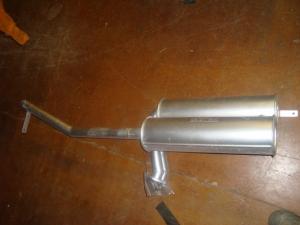 Avgasrör med ljuddämpare! Nytt
