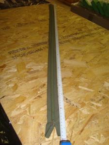 Dragkedja   ´grön  plast 115 cm