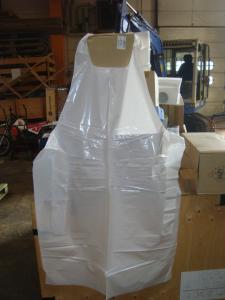 Engångsförkläde i plast