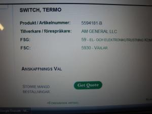 Temperaturgivare Am general  nr 55594181-B