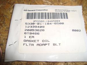 Hummer H1 reservdelar  Oljepluggstätning