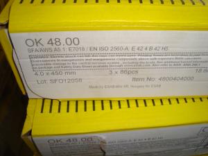 Esab Svetselektroder ok 48.00 4,0 mm hylsa 1x86st 6,2kg