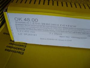 Esab Svetselektroder ok 48.00 5,0 mm hel kartong/18kg