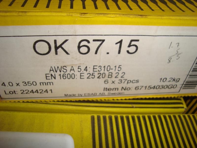 Esab Svetselektroder   OK 67.15 4,0mm 10,2 kg/pkt