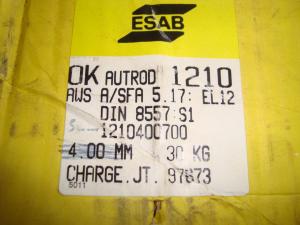 Esab Autorod 12.10  3,0mm 30 kg/rlr