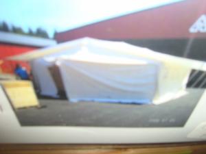 36 kvm tält från räddningsverket !