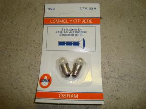 Reservlampor för ficklampor mm