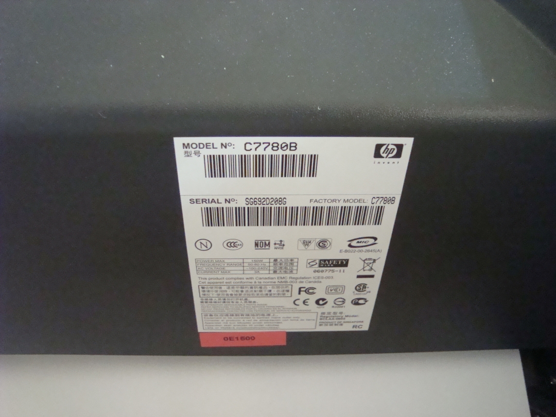 Hpc7780b HP plotterskrivare ! Helt ny i förpackning Modell C7780B