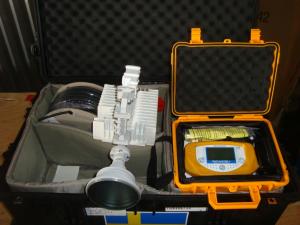 Parabol antenn med mottagnings enhet för tv !