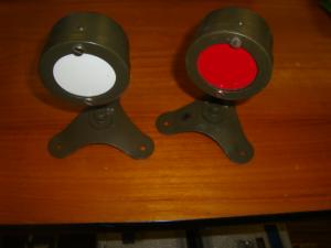 Bakljus traktor röd